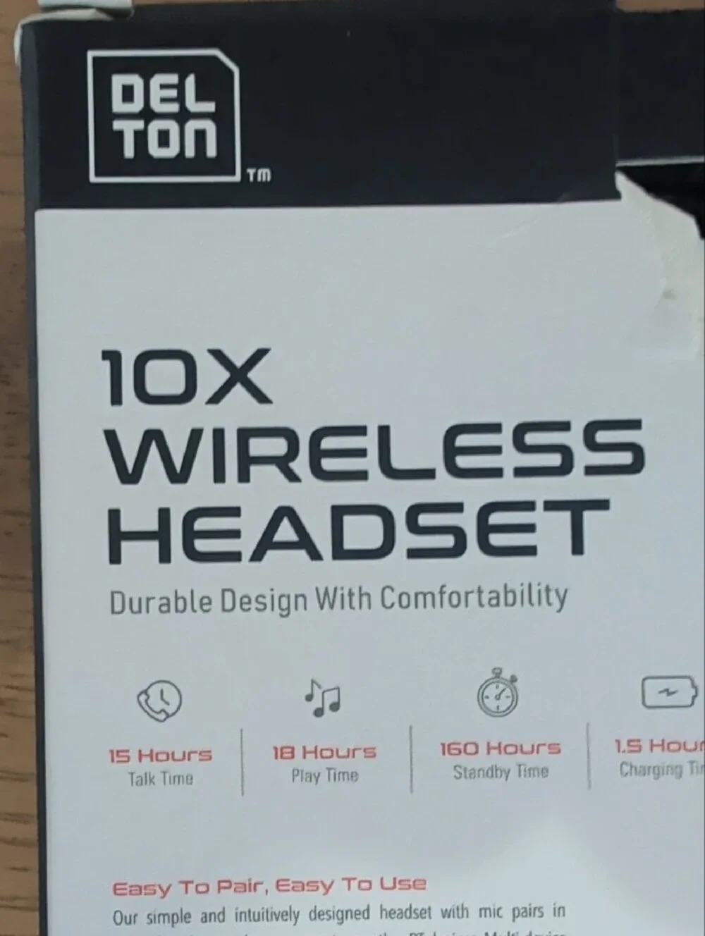 10X Wireless Headset - Black